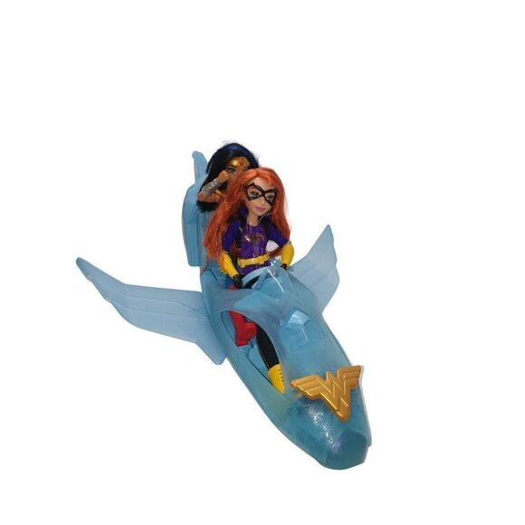DC Wonder Woman, Bat Girl & Invisible Jet Plane Action Figures Playset - Picture 2 of 6